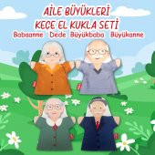 4 Parça  Aile Büyükleri El Kukla Set thumbnail 3