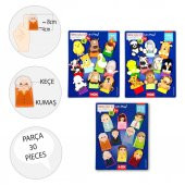 3 Set - 30 Parça  Evcil , Vahşi Hayvanlar ve Aile Parmak Kukla T771 T781 T751 thumbnail 3