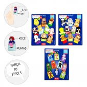 3 Set - 30 Parça  Evcil , Vahşi Hayvanlar ve Meslekler Parmak Kukla T771 T781 T761 thumbnail 3