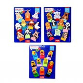 3 Set - 30 Parça  Evcil , Vahşi Hayvanlar ve Emojiler Parmak Kukla T772 T782 T106 - 1