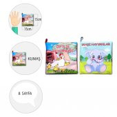 2 Kitap  Çiftlik Hayvanlar ve Vahşi Hayvanlar Kumaş Sessiz Kitap T058 T111 - Bez Kitap - 4