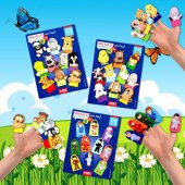 3 Set - 30 Parça  Evcil , Vahşi Hayvanlar ve Meslekler Parmak Kukla T771 T781 T761 thumbnail 5