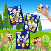 3 Set - 30 Parça  Evcil , Vahşi Hayvanlar ve Aile Bireyleri Parmak Kukla T771 T781 T752 thumbnail 5