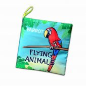 İngilizce Uçan Hayvanlar Kumaş Sessiz Kitap E133 - Bez Kitap thumbnail 1