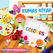 İngilizce Renkler Kumaş Sessiz Kitap E129 - Bez Kitap thumbnail 2