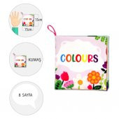 İngilizce Renkler Kumaş Sessiz Kitap E129 - Bez Kitap thumbnail 4