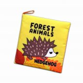 İngilizce Orman Hayvanları Kumaş Sessiz Kitap E127 - Bez Kitap thumbnail 1