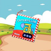 İngilizce İş Makinaları Kumaş Sessiz Kitap E118 - Bez Kitap thumbnail 5