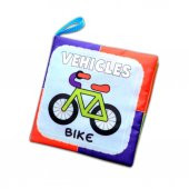 İngilizce Taşıtlar Kumaş Sessiz Kitap E132 - Bez Kitap thumbnail 1