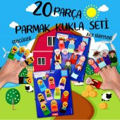 2 Set - 20 Parça  Emojiler ve Aile Bireyleri Parmak Kukla T106 T752 - 2