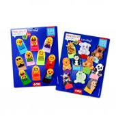 2 Set - 20 Parça  Emojiler ve Vahşi Hayvanlar Parmak Kukla T106 T782 - 1