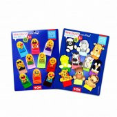 2 Set - 20 Parça  Emojiler ve Vahşi Hayvanlar Parmak Kukla T106 T781 - 4