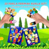 2 Set - 20 Parça  Emojiler ve Evcil Hayvanlar Parmak Kukla T106 T771 thumbnail 2