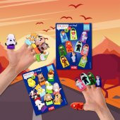 2 Set - 20 Parça  Evcil Hayvanlar ve Meslekler Parmak Kukla T771 T761 thumbnail 5