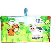 Meraklı Kaplan Kumaş Sessiz Kitap T090 - Bez Kitap thumbnail 2