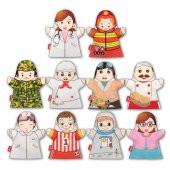 10 Parça  Meslekler El Kukla Set thumbnail 1