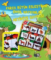 ( Evcil Hayvanlar ) Parça-Bütün Eşleşmeler Keçe Cırtlı Aktivite Sayfası thumbnail 2
