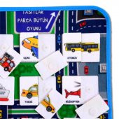 ( Taşıtlar ) Parça-Bütün Eşleşmeler Keçe Cırtlı Aktivite Sayfası - 5