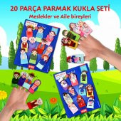 2 Set - 20 Parça  Meslekler ve Aile Üyeleri 20 Parça Parmak Kukla T752 T762 thumbnail 2