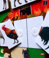 ( Evcil Hayvanlar ) Parça-Bütün Eşleşmeler Keçe Cırtlı Aktivite Sayfası thumbnail 4