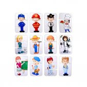 Meslekler 3+ Keçe Yapboz - 3 Yaş Puzzle T006 - 1