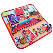 ( Oturma Odası ) Keçe Cırtlı Aktivite Sayfası thumbnail 4