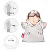 Hemşire Meslekler Keçe El Kukla T323 thumbnail 4