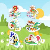 Hayvanlar 2+ Keçe Yapboz - Puzzle T003 - 5