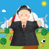 Büyükbaba Aile Bireyleri Keçe El Kukla T332 thumbnail 5