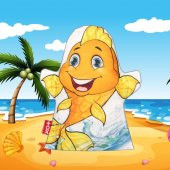 Balık Evcil Hayvanlar Keçe El Kukla T315 thumbnail 5