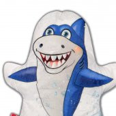 Köpek Balığı Vahşi Hayvanlar Keçe El Kukla T129 thumbnail 3