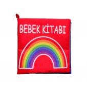 Bebek Renkli Kumaş Sessiz Kitap T061 - Bez Kitap - 1