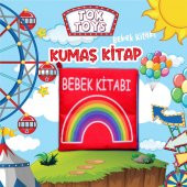 Bebek Renkli Kumaş Sessiz Kitap T061 - Bez Kitap - 2