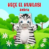 Zebra Vahşi Hayvanlar Keçe El Kukla T126 thumbnail 2