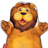 Aslan Vahşi Hayvanlar Keçe El Kukla T131 thumbnail 3