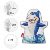 Köpek Balığı Vahşi Hayvanlar Keçe El Kukla T129 thumbnail 4