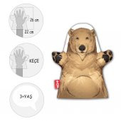 Ayı Vahşi Hayvanlar Keçe El Kukla T127 thumbnail 4