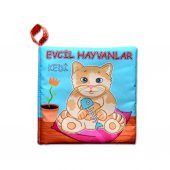 Evcil Hayvanlar Sessiz Kumaş Kitap T110 - Bez Kitap - 1