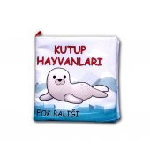 Kutup Hayvanları Kumaş Sessiz Kitap T056 - Bez Kitap - 1