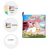 Çiftlik Hayvanları Kumaş Sessiz Kitap T058 - Bez Kitap - 4
