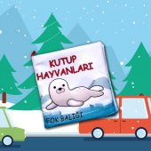 Kutup Hayvanları Kumaş Sessiz Kitap T056 - Bez Kitap - 5