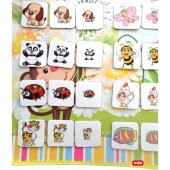 Büyük - Küçük Hayvan Oyunu Keçe Cırtlı Duvar Panosu thumbnail 2