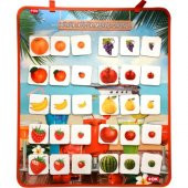 Büyük - Küçük Meyve Oyunu Keçe Cırtlı Duvar Panosu thumbnail 2