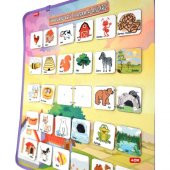 Hayvanlar ve Yaşam Alanları Keçe Cırtlı Duvar Panosu - 4
