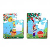 Elmacı Ayı 3+ Keçe Yapboz - 3 Yaş Puzzle T044 - 1
