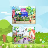 Oyun Parkı 5+ Keçe Yapboz - 5 Yaş Puzzle T040 - 5
