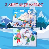 Kış 5+ Keçe Yapboz - 5 Yaş Puzzle T014 - 2
