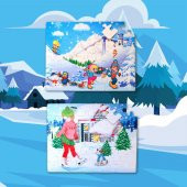 Kış 5+ Keçe Yapboz - 5 Yaş Puzzle T014 - 5