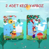 Elmacı Ayı 3+ Keçe Yapboz - 3 Yaş Puzzle T044 - 2