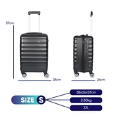 Vegmann Delphin Siyah Kabin Boy Valiz thumbnail 2